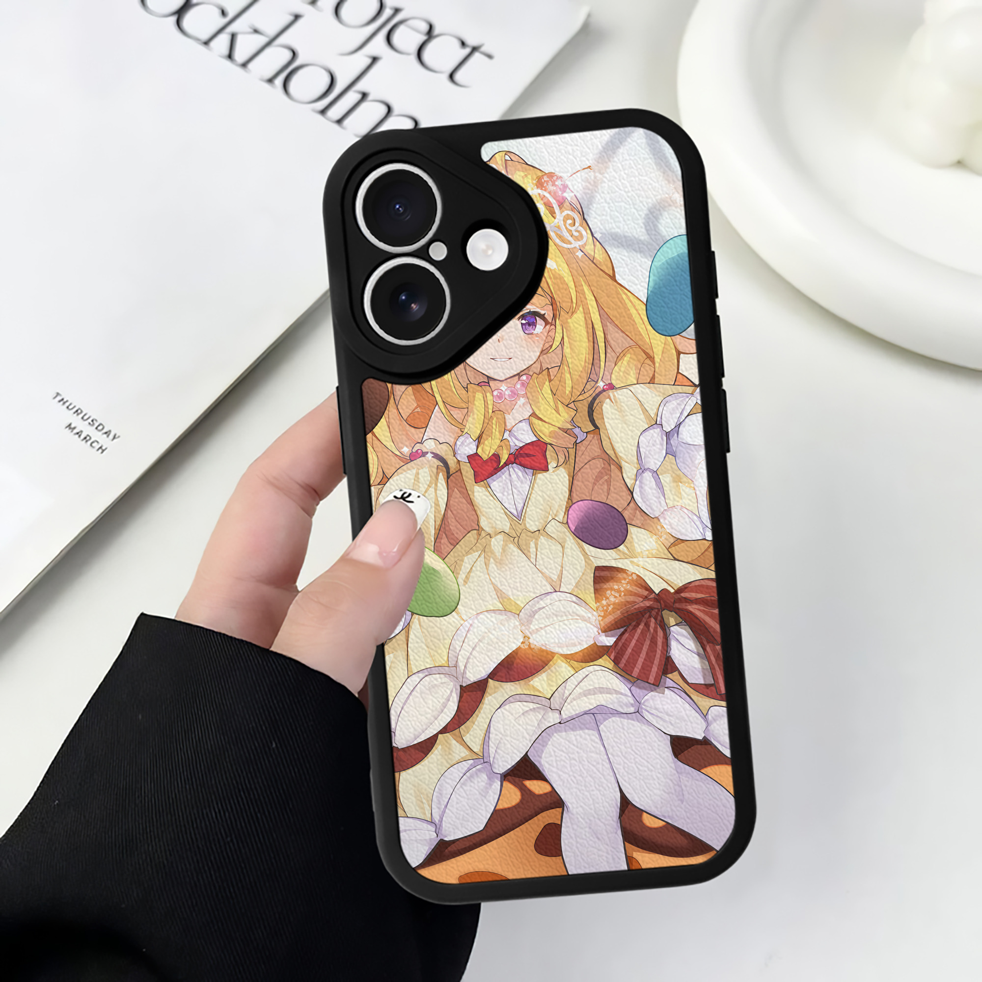 （画像用） 遊☆戯☆王 Yu-Gi-Oh! 【iPhone 16シリーズ対応】シリコンスマホケース（レザー調） 材質：シリコン